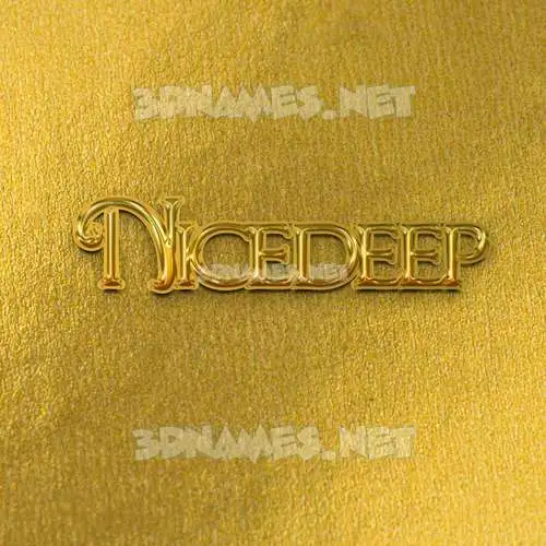 nicedeep in All Gold style - 3D name wallpaper nicedeep in All Gold style - 3D name wallpaper