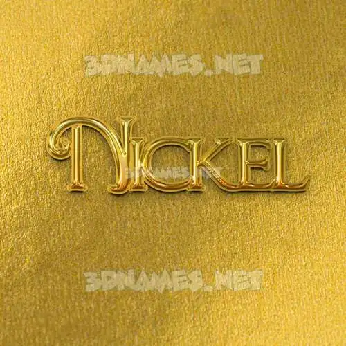 nickel in All Gold style - 3D name wallpaper nickel in All Gold style - 3D name wallpaper