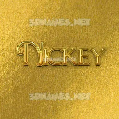 nickey in All Gold style - 3D name wallpaper nickey in All Gold style - 3D name wallpaper