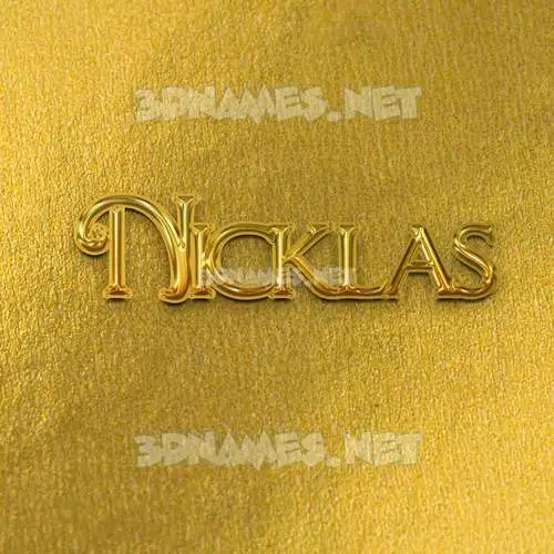 nicklas in All Gold style - 3D name wallpaper nicklas in All Gold style - 3D name wallpaper