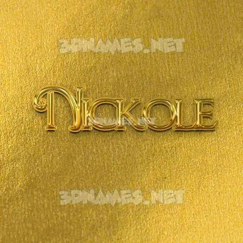 nickole in All Gold style - 3D name wallpaper nickole in All Gold style - 3D name wallpaper