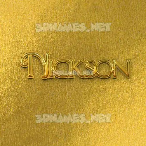 nickson in All Gold style - 3D name wallpaper nickson in All Gold style - 3D name wallpaper