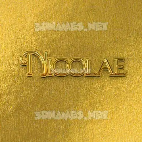 nicolae in All Gold style - 3D name wallpaper nicolae in All Gold style - 3D name wallpaper