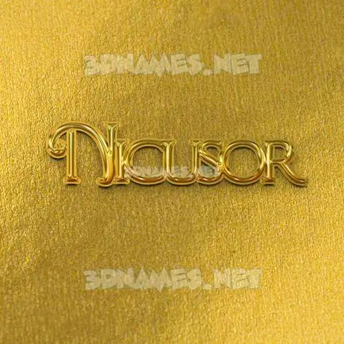 nicusor in All Gold style - 3D name wallpaper nicusor in All Gold style - 3D name wallpaper