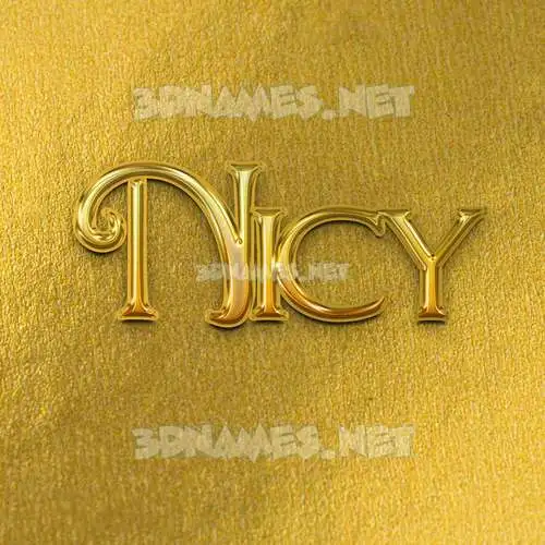 nicy in All Gold style - 3D name wallpaper nicy in All Gold style - 3D name wallpaper