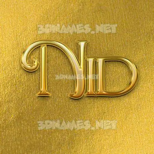 nid in All Gold style - 3D name wallpaper