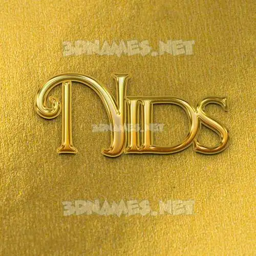 nids in All Gold style - 3D name wallpaper nids in All Gold style - 3D name wallpaper