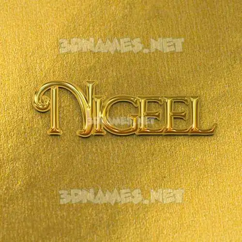 nigeel in All Gold style - 3D name wallpaper nigeel in All Gold style - 3D name wallpaper