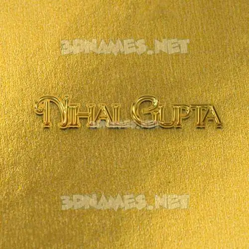 nihal gupta in All Gold style - 3D name wallpaper nihal gupta in All Gold style - 3D name wallpaper
