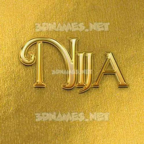 nija in All Gold style - 3D name wallpaper nija in All Gold style - 3D name wallpaper