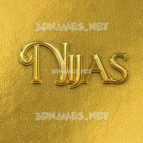 nijas in All Gold style - 3D name wallpaper nijas in All Gold style - 3D name wallpaper