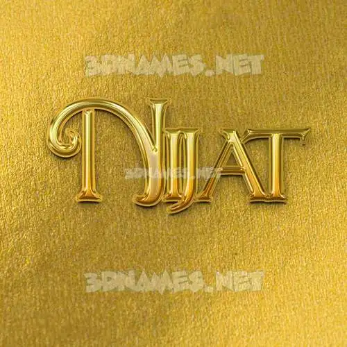 nijat in All Gold style - 3D name wallpaper nijat in All Gold style - 3D name wallpaper