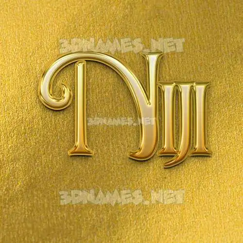 niji in All Gold style - 3D name wallpaper niji in All Gold style - 3D name wallpaper