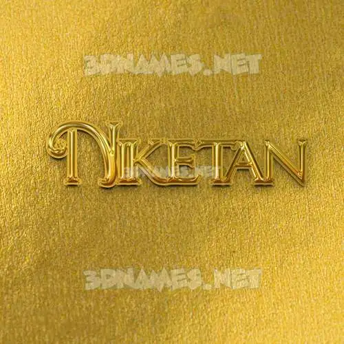 niketan in All Gold style - 3D name wallpaper niketan in All Gold style - 3D name wallpaper