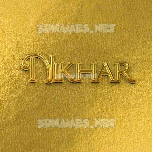 nikhar in All Gold style - 3D name wallpaper nikhar in All Gold style - 3D name wallpaper