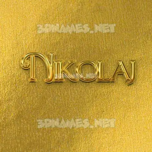 nikolaj in All Gold style - 3D name wallpaper nikolaj in All Gold style - 3D name wallpaper