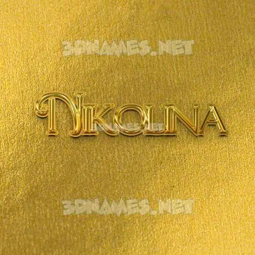 nikolina in All Gold style - 3D name wallpaper nikolina in All Gold style - 3D name wallpaper