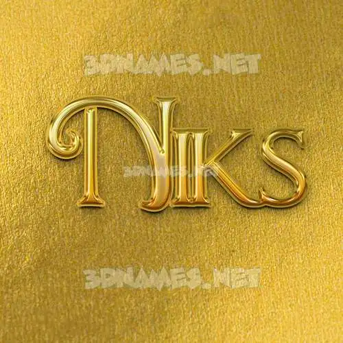 niks in All Gold style - 3D name wallpaper niks in All Gold style - 3D name wallpaper