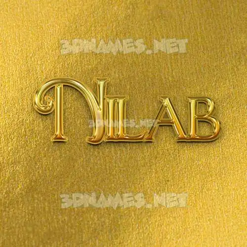 nilab in All Gold style - 3D name wallpaper nilab in All Gold style - 3D name wallpaper