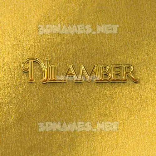 nilamber in All Gold style - 3D name wallpaper