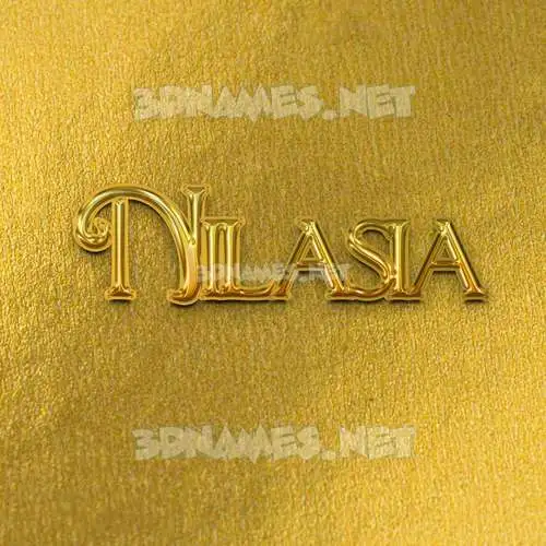 nilasia in All Gold style - 3D name wallpaper nilasia in All Gold style - 3D name wallpaper