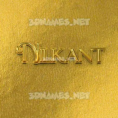 nilkant in All Gold style - 3D name wallpaper nilkant in All Gold style - 3D name wallpaper