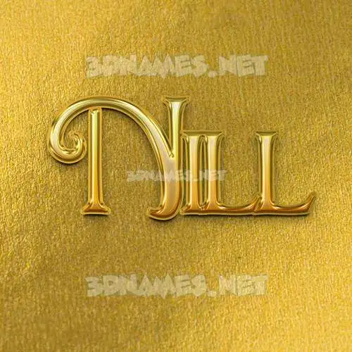 nill in All Gold style - 3D name wallpaper nill in All Gold style - 3D name wallpaper