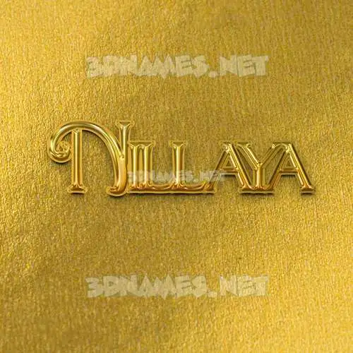nillaya in All Gold style - 3D name wallpaper nillaya in All Gold style - 3D name wallpaper