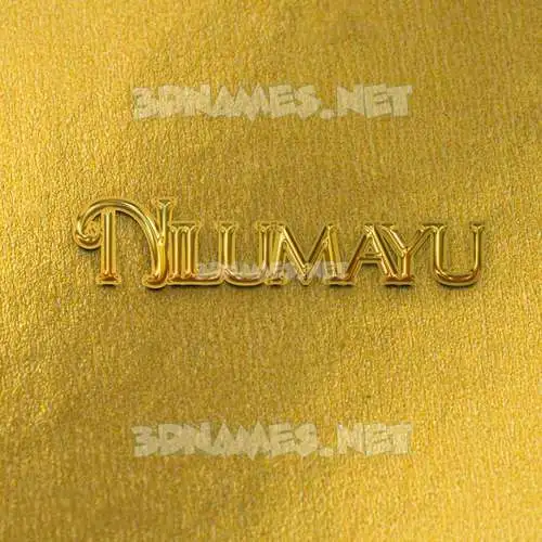 nilumayu in All Gold style - 3D name wallpaper nilumayu in All Gold style - 3D name wallpaper