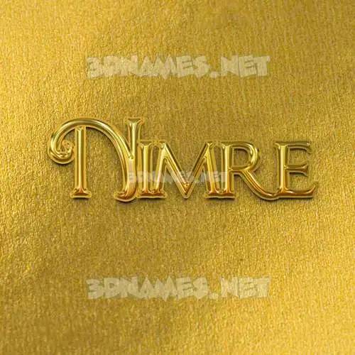 nimre in All Gold style - 3D name wallpaper nimre in All Gold style - 3D name wallpaper