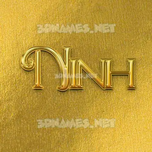 ninh in All Gold style - 3D name wallpaper ninh in All Gold style - 3D name wallpaper