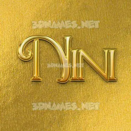 nini in All Gold style - 3D name wallpaper nini in All Gold style - 3D name wallpaper
