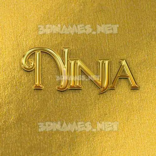 ninja in All Gold style - 3D name wallpaper ninja in All Gold style - 3D name wallpaper