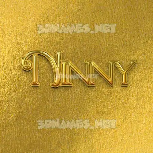 ninny in All Gold style - 3D name wallpaper ninny in All Gold style - 3D name wallpaper