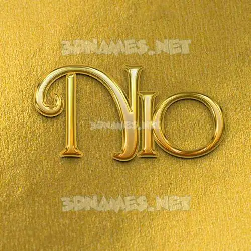 nio in All Gold style - 3D name wallpaper nio in All Gold style - 3D name wallpaper