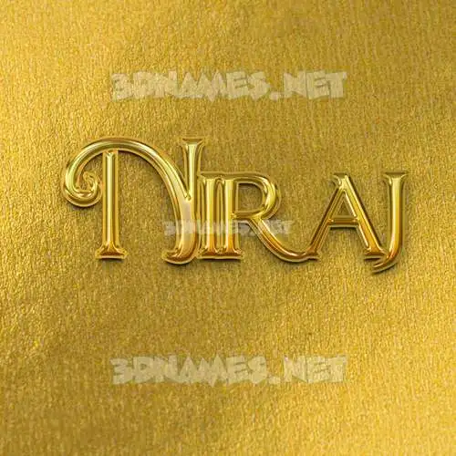 niraj in All Gold style - 3D name wallpaper niraj in All Gold style - 3D name wallpaper