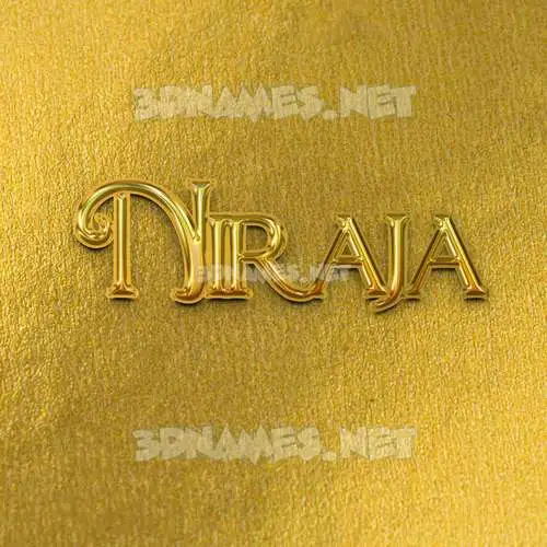 niraja in All Gold style - 3D name wallpaper niraja in All Gold style - 3D name wallpaper