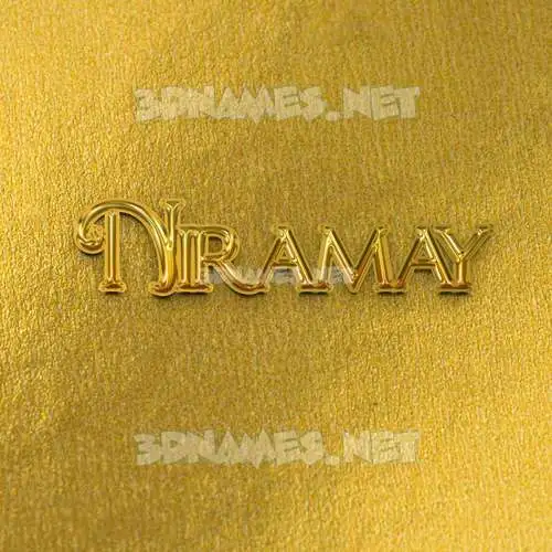 niramay in All Gold style - 3D name wallpaper niramay in All Gold style - 3D name wallpaper
