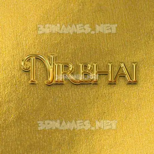 nirbhai in All Gold style - 3D name wallpaper nirbhai in All Gold style - 3D name wallpaper