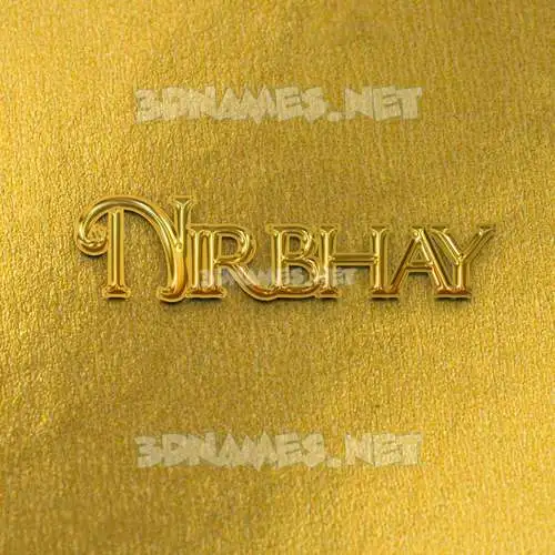nirbhay in All Gold style - 3D name wallpaper nirbhay in All Gold style - 3D name wallpaper