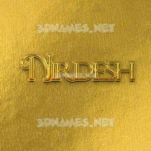 nirdesh in All Gold style - 3D name wallpaper nirdesh in All Gold style - 3D name wallpaper