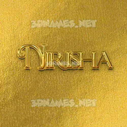 nirisha in All Gold style - 3D name wallpaper nirisha in All Gold style - 3D name wallpaper