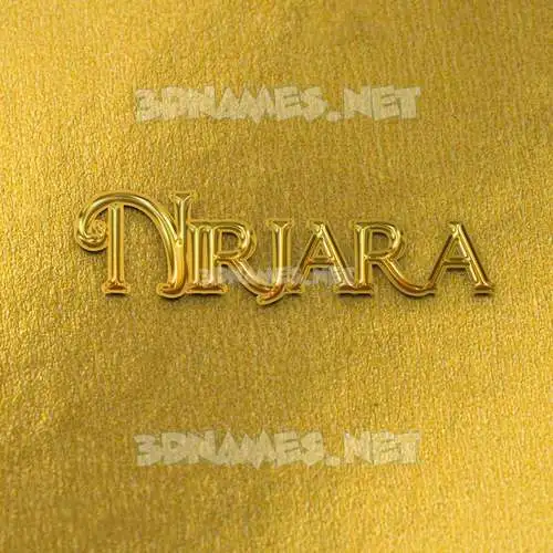 nirjara in All Gold style - 3D name wallpaper nirjara in All Gold style - 3D name wallpaper