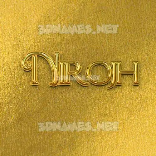 nirojh in All Gold style - 3D name wallpaper nirojh in All Gold style - 3D name wallpaper