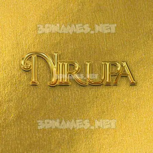 nirupa in All Gold style - 3D name wallpaper nirupa in All Gold style - 3D name wallpaper