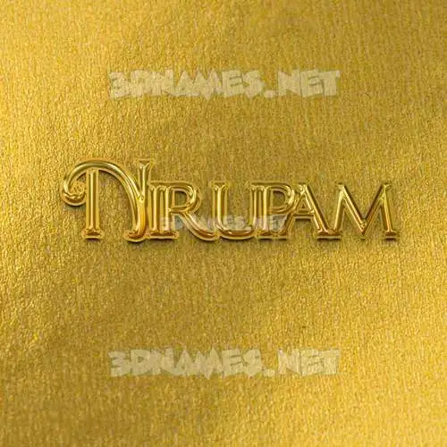 nirupam in All Gold style - 3D name wallpaper nirupam in All Gold style - 3D name wallpaper
