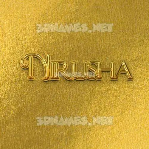 nirusha in All Gold style - 3D name wallpaper nirusha in All Gold style - 3D name wallpaper