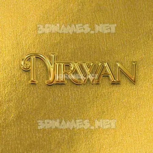 nirwan in All Gold style - 3D name wallpaper nirwan in All Gold style - 3D name wallpaper