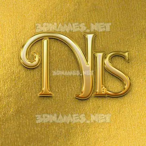 nis in All Gold style - 3D name wallpaper nis in All Gold style - 3D name wallpaper