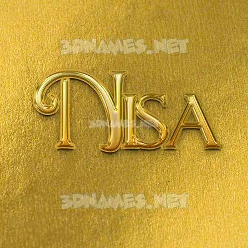 nisa in All Gold style - 3D name wallpaper nisa in All Gold style - 3D name wallpaper